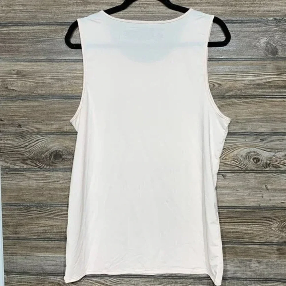 Alfatech Tank Top Undershirt Moisture Wicking Sleeveless Shirt Men‎ Medium Beige